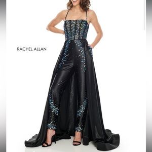 Rachel Allan 7012 Jumpsuit with Overskirt | Pageant Fun Fashion NWT